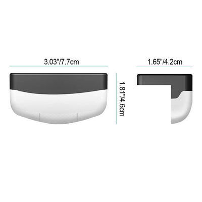 Einfaches Solar-Edelstahl-3-LED-Gartenstufenlicht für den Außenbereich 