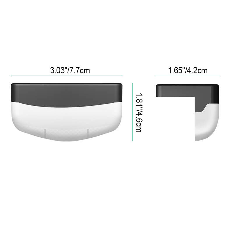 Einfaches Solar-Edelstahl-3-LED-Gartenstufenlicht für den Außenbereich 