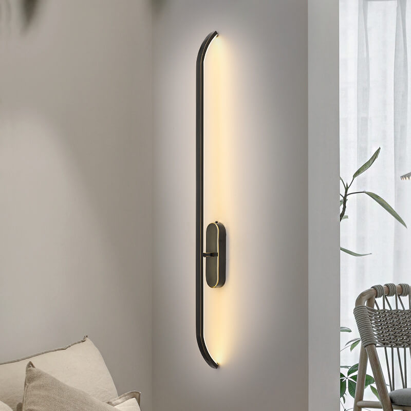 Modern Minimalist Copper LED Wall Sconce Lamp