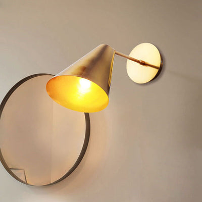 Nordic Simple Cone Metal 1-Light Wall Sconce Lamp