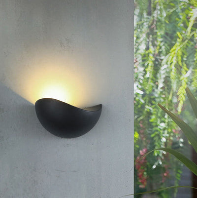 Creative Minimalist Half Round Aluminum LED Wall Sconce Lamp