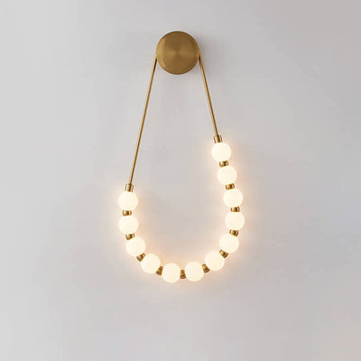 Moderne minimalistische Halskette Magic Bean LED-Wandleuchte