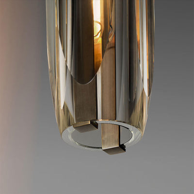 Modern Light Luxury Personality Full Copper Crystal 1-Light Wall Sconce Lamp