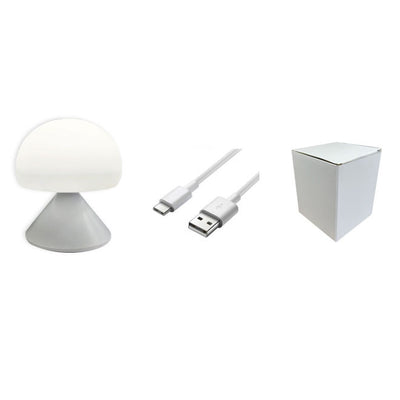 Lampe de table LED en forme de champignon rond en silicone intelligent et créatif 