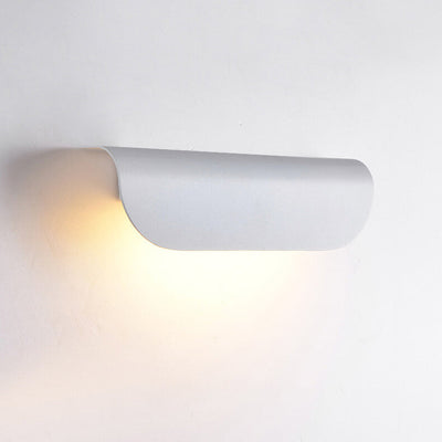 Modern Curved Bar LED Outdoor Waterproof Wall Sconce Lamp