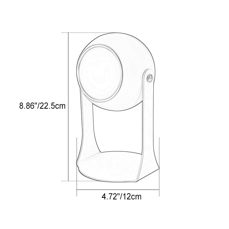 Lampe de table LED USB portable rotative Orb créative nordique