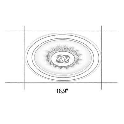 Runde einfache LED-Einbauleuchte aus Acryl 