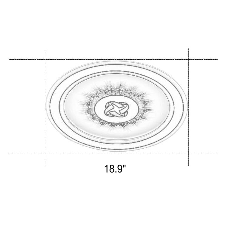 Runde einfache LED-Einbauleuchte aus Acryl 