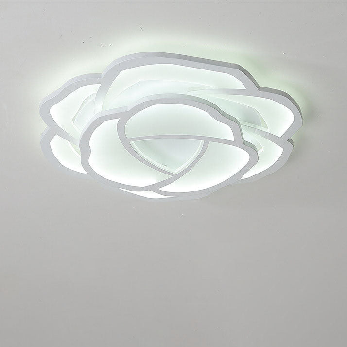 Modern Simple Roses LED Flush Mount Ceiling Light