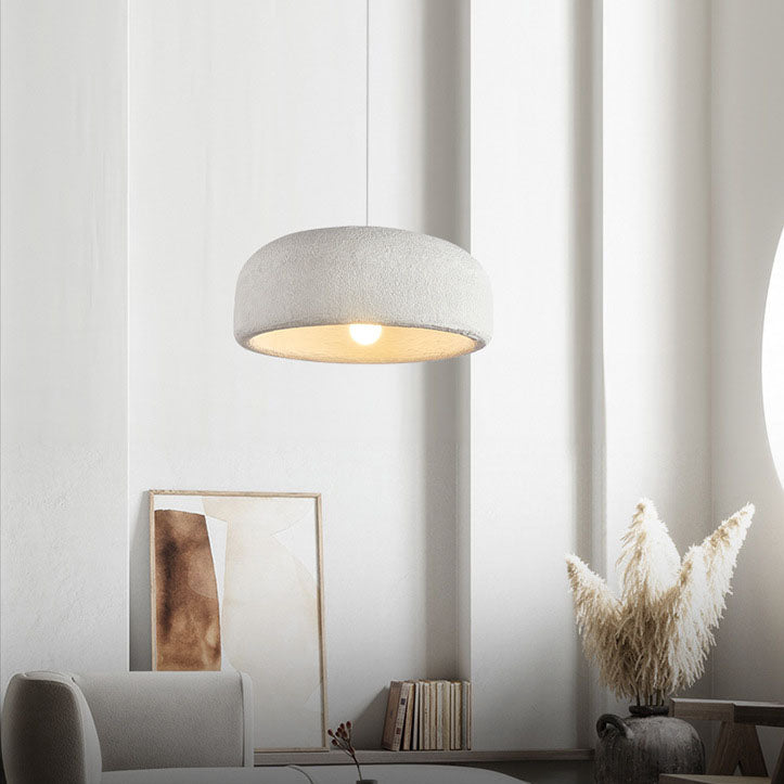 Moderne, minimalistische Harz-Kuppel-Pendelleuchte mit 1 Licht 