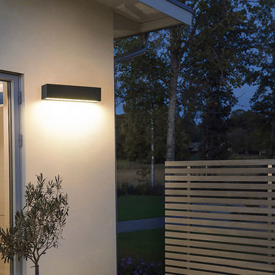 Minimalist Outdoor Waterproof One-Line Rectangular LED Waterproof Wall Sconce Lamp