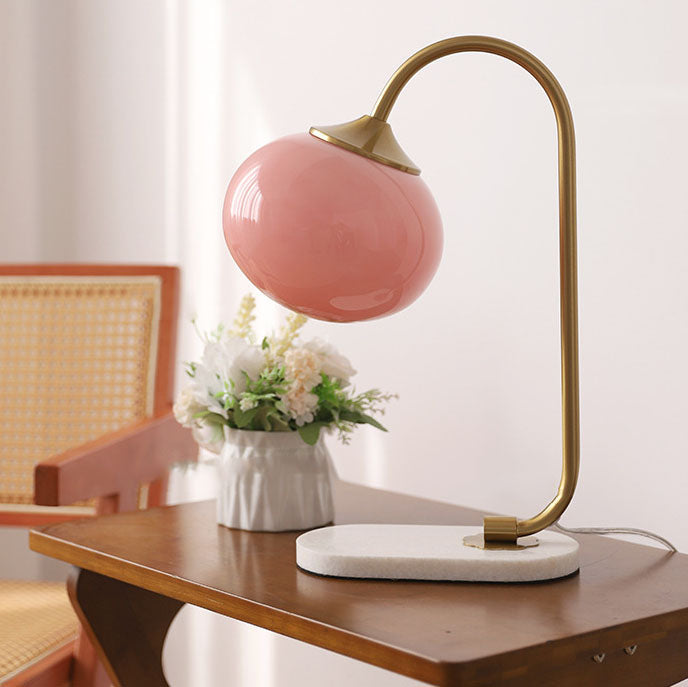 Lampe de table à 1 lumière en fer et marbre minimaliste classique nordique 