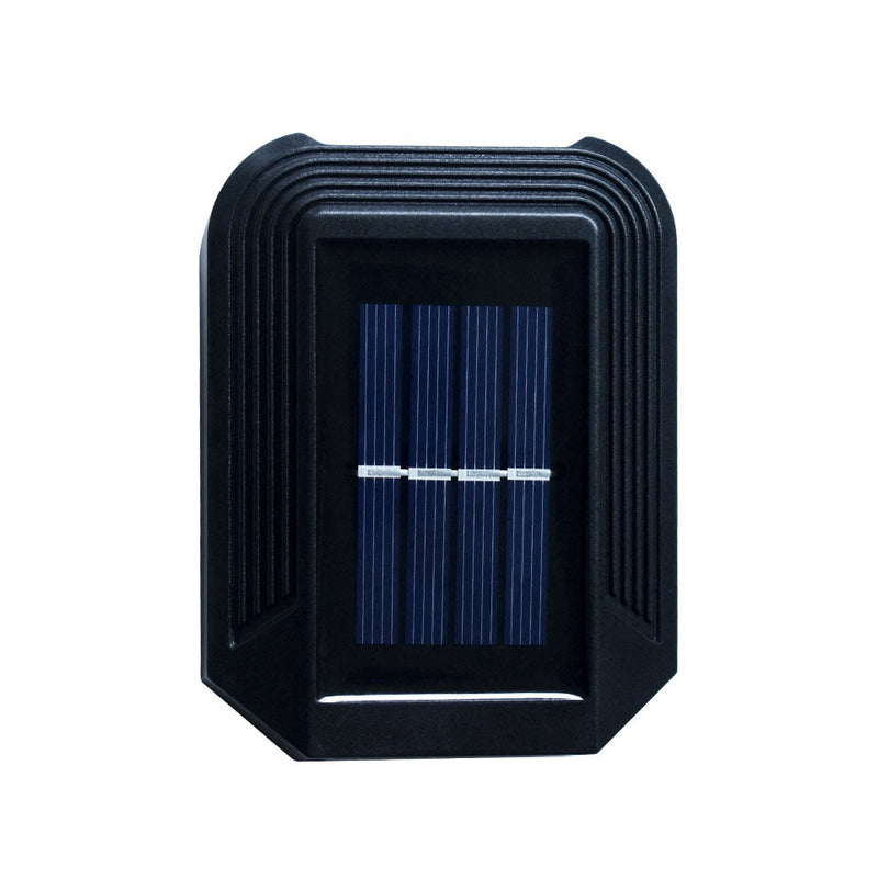 Outdoor Solar Square Light Control Sensor LED Waterproof Garden Wall Sconce Lamp