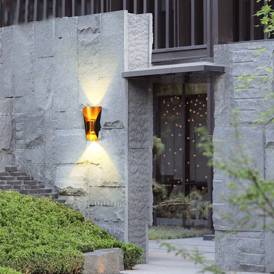 Modern Creative Bending Column LED Outdoor Waterproof Wall Sconce Lamp