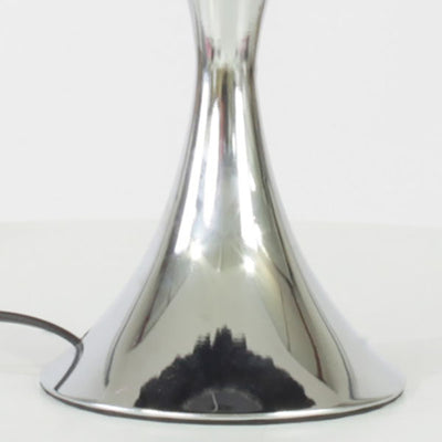 Lampe de table à 1 lumière avec base ronde en fer et plumes créatives nordiques 