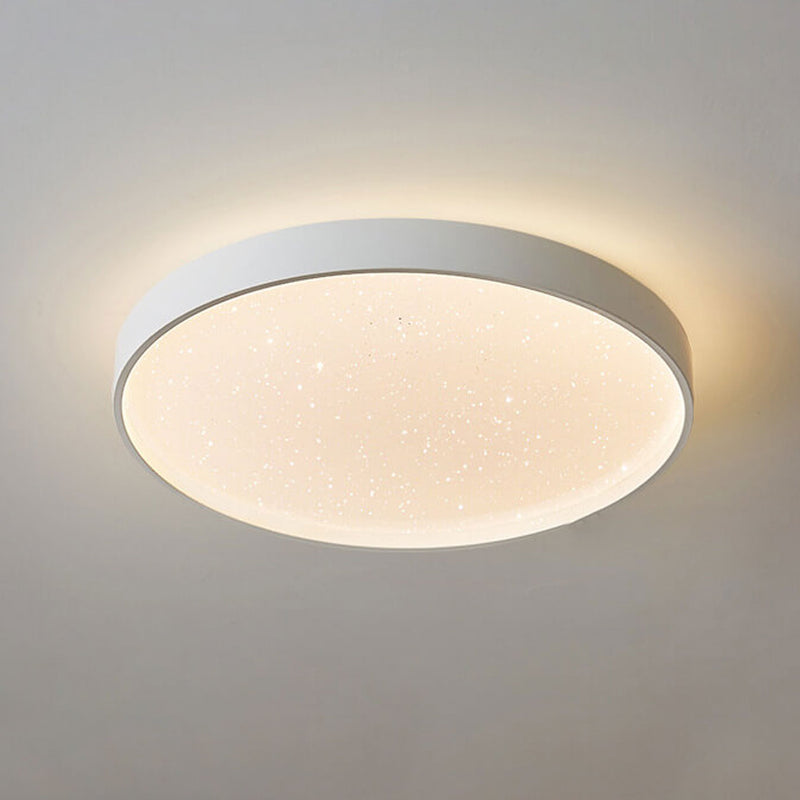 Minimalist Creative Star Empty Circular LED Iron Flush Mount Ceiling Light