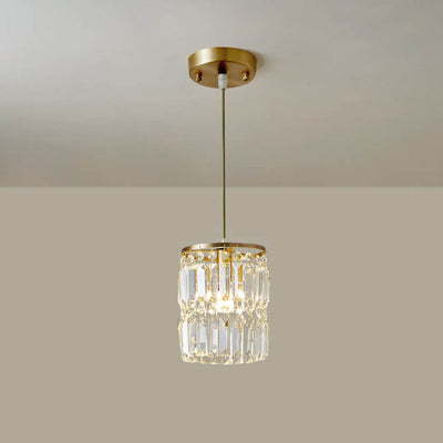 Lustre nordique postmoderne de luxe en cristal de cuivre à 1/3 lumières, luminaire d'îlot 