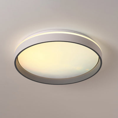 Modern Minimalist Blue Sky Round LED Flush Mount Ceiling Light