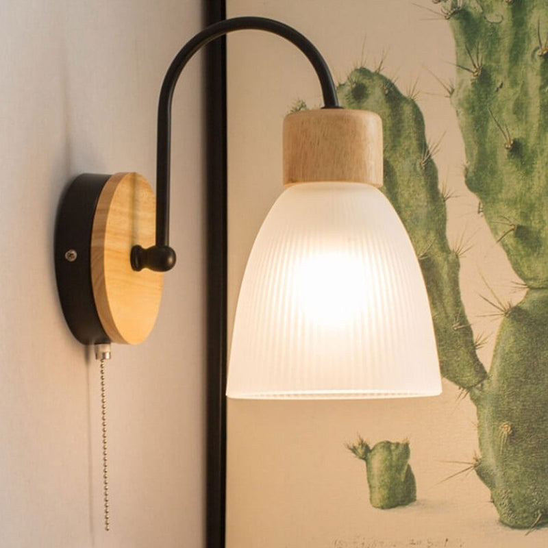 Modern Log Simple Bend Design 1-Light Wall Sconce Lamp