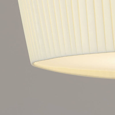Lustre moderne et minimaliste à 5 lumières en tissu avec couronne créative 