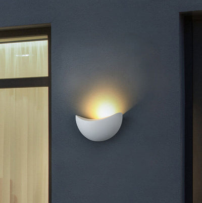 Creative Minimalist Half Round Aluminum LED Wall Sconce Lamp