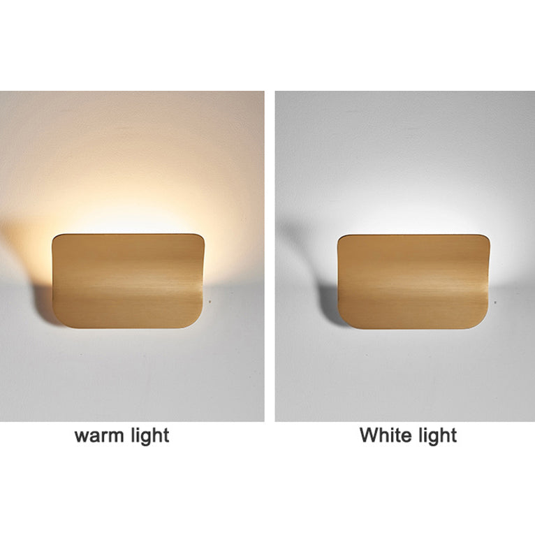 Nordic Simple Square Flat Bending LED Wall Sconce Lamp