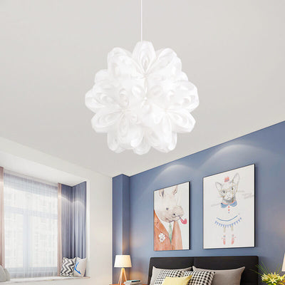 Nordic Simple Acrylic Origami Flower Ball 1-Light Pendant Light