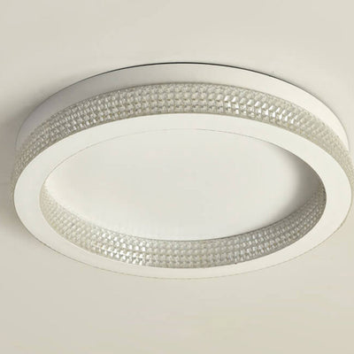 Nordic Iron Acrylic Round  LED Flush Mount Ceiling Light