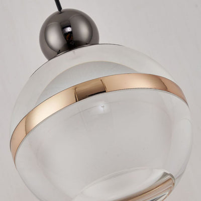 Nordic Minimalist Acrylic Round Ball 1/3 Light Island Light Chandelier