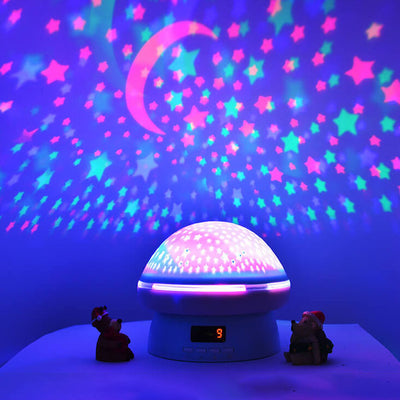 Modern Creative Mushroom Star ABS Projection Light Night Light