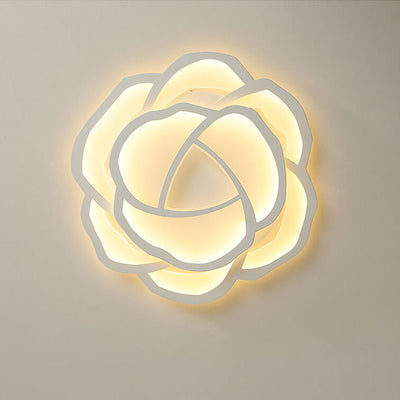 Modern Simple Roses LED Flush Mount Ceiling Light