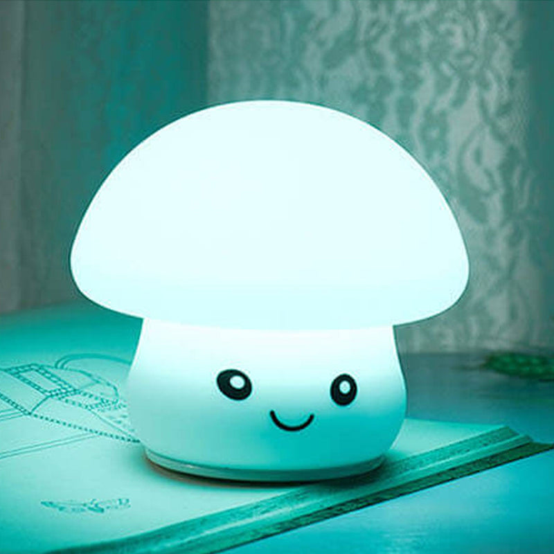 Kreative Cartoon-Pilz-Silikon-Nachtlicht-LED-Tischlampe