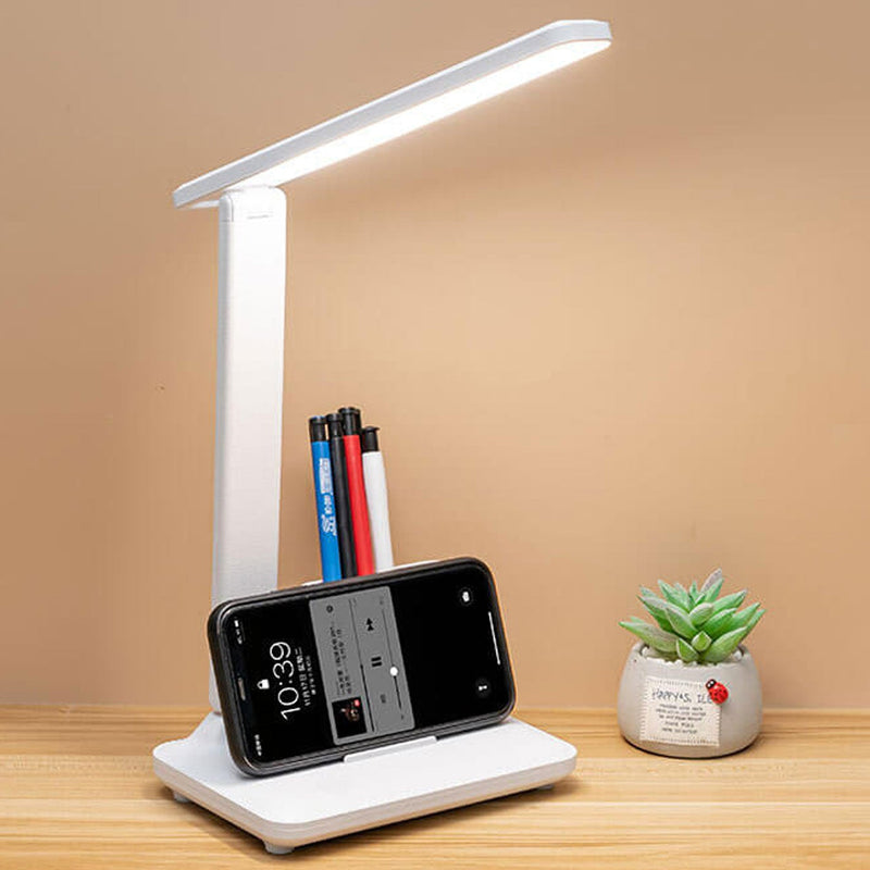 Simple Folding Pen Holder USB Eye Protection LED Reading Desk Lamp