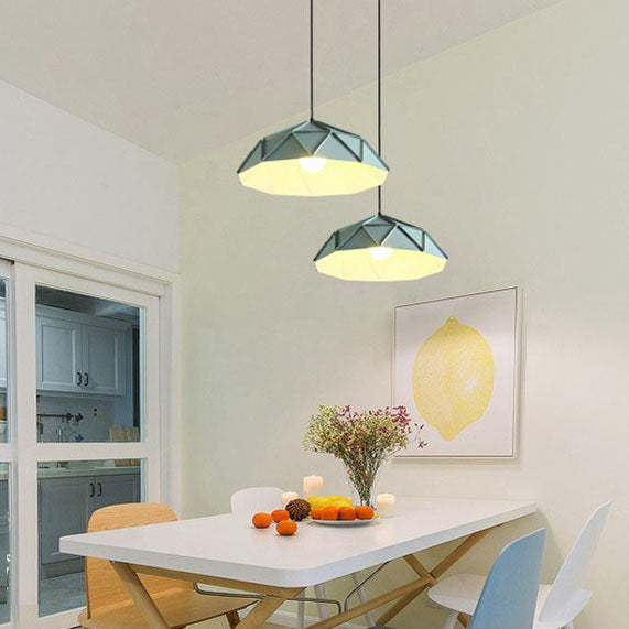 Nordic Creative Prismatic Barn Iron 1-Light Pendant Light