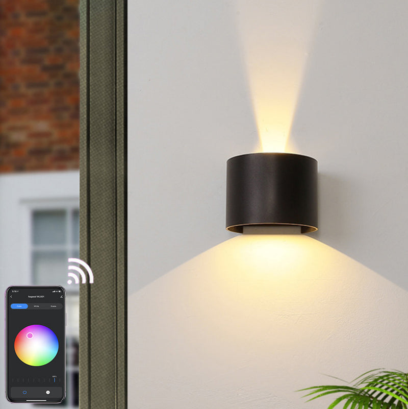 Moderne Smart Square APP, die wasserdichte LED-Wandleuchte dimmt 