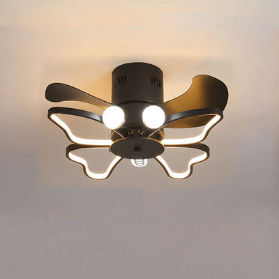 Nordic Creative Butterfly Shape LED Semi-Flush Mount Deckenventilator Licht