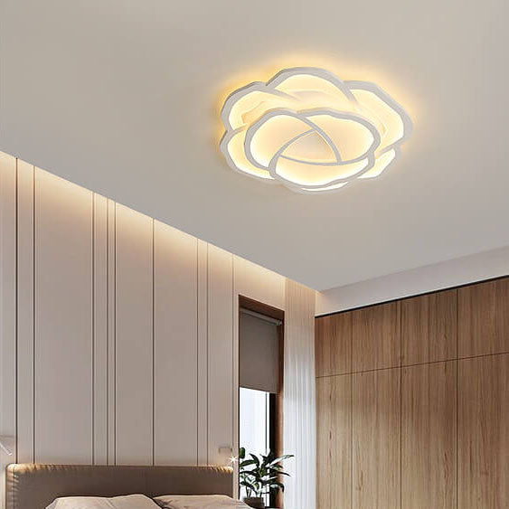 Modern Simple Roses LED Flush Mount Ceiling Light