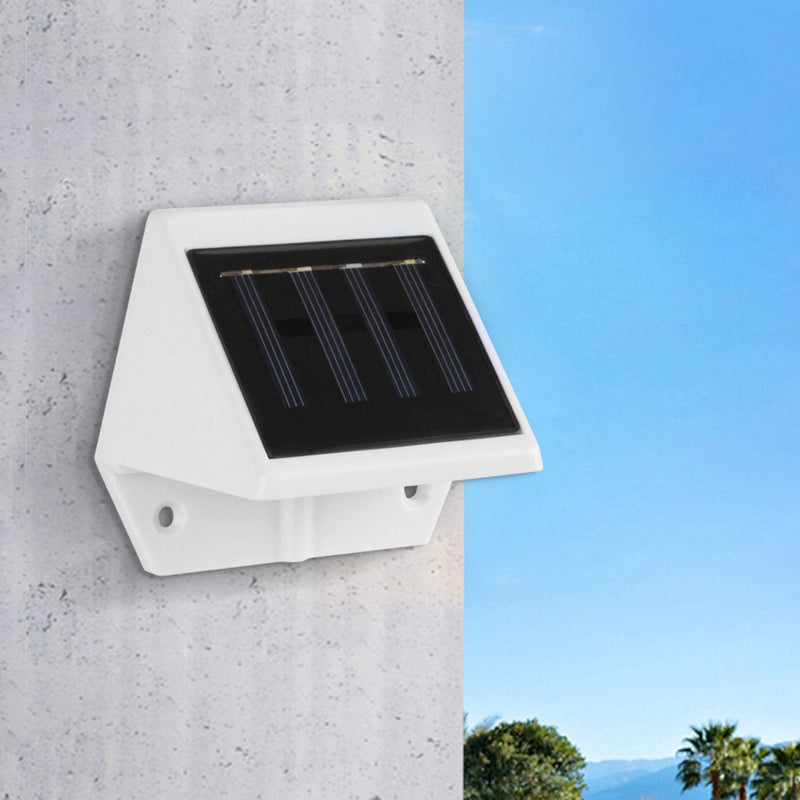 Outdoor Waterproof Plastic Solar LED Garden Wall Sconce Lamp