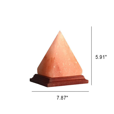 Lampe de table créative à 1 lumière en forme de triangle de l'Himalaya