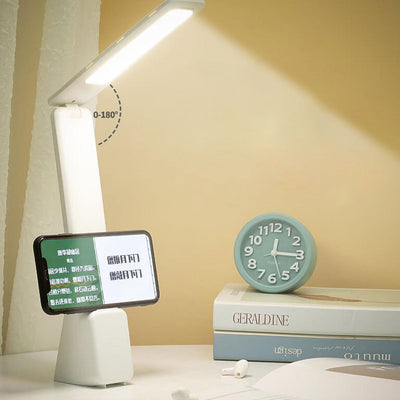 Lampe de bureau LED carrée rechargeable pliante créative moderne 