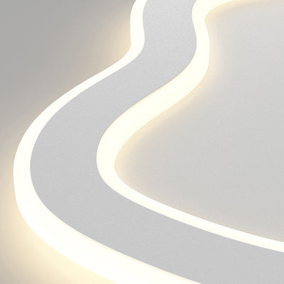 Moderne kreative Form-Eisen-Acryl-LED-Wandleuchte-Lampe 