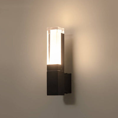 Modern Acrylic Lampshade Outdoor Waterproof Single And Double Head LED Wall Sconce Lamp