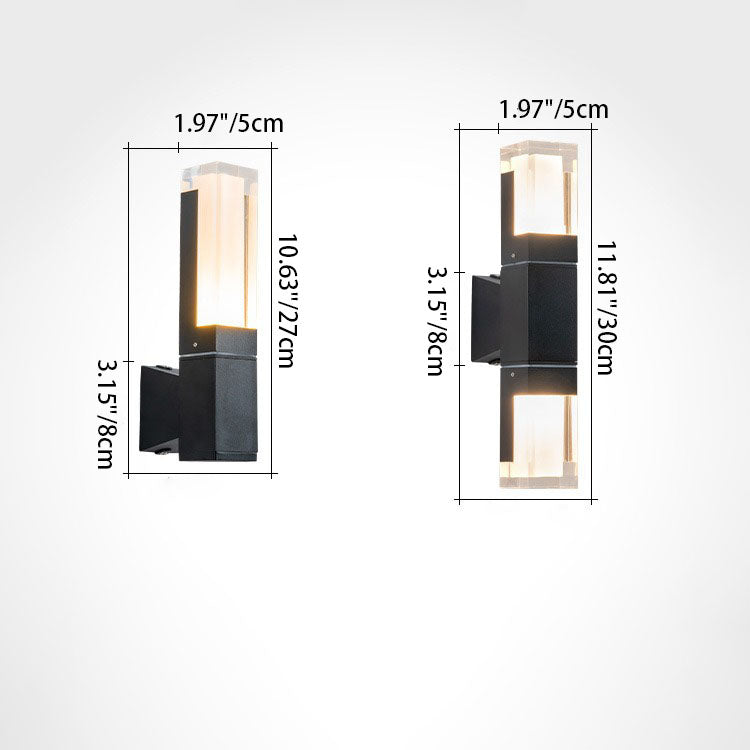 Moderne minimalistische drehbare LED-Wandleuchte