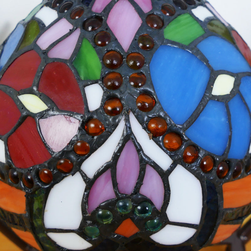 European Style Tiffany Heart Stained Glass 1-Light Table Lamp