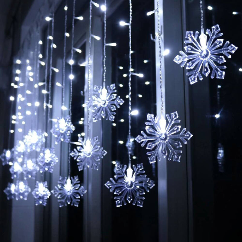 Schneeflocke-Fernbedienungs-Eisstreifen-Licht Blinkende LED-Deko-Lichterketten 