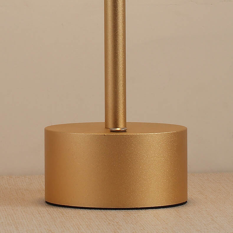 Modern Minimalist Cylindrical Metal Acrylic USB LED Table Lamp