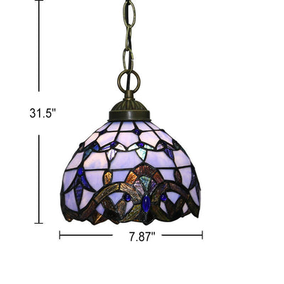 European Tiffany Vintage 1-Light Pendant Light