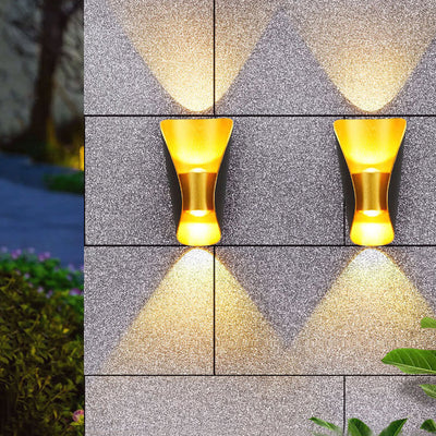 Modern Creative Bending Column LED Outdoor Waterproof Wall Sconce Lamp