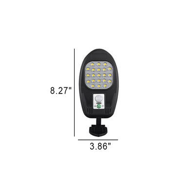 Lampe solaire extérieure d'applique murale de zone d'épi de LED imperméable de capteur de corps d'anneau