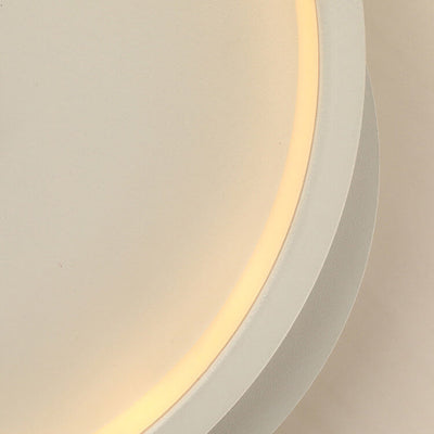 Nordic Creative Clock Round LED Wall Sconce Lamp